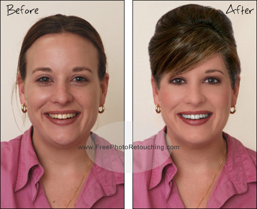 Beauty makeover and style makeover before and after