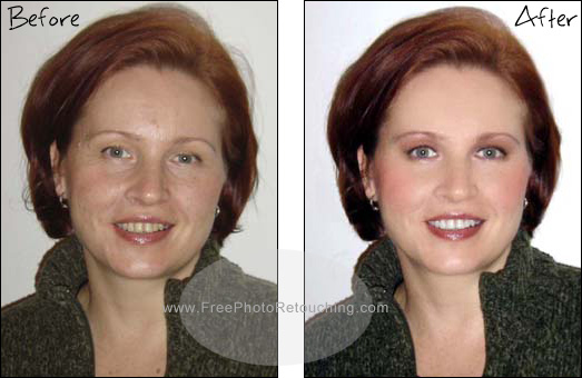 Skin and beauty makeover for woman in forties