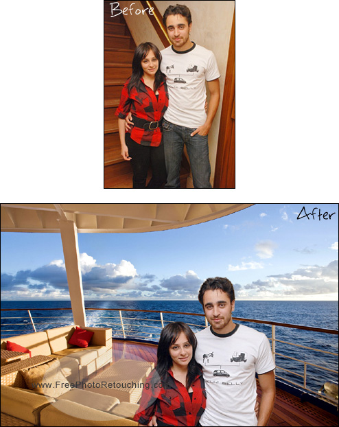 Put yourself in a luxury yatch with photo editing